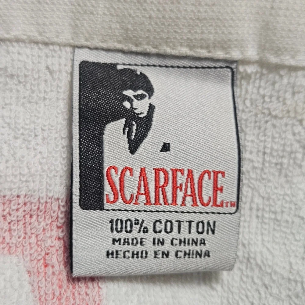 Scarface Tony Montana Beach Towel 100% Cotton 30x60 Universal Studios NWT